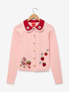 Box Lunch Strawberry Shortcake Women’s Collared Cardigan